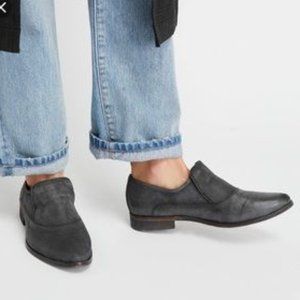 Free People Brady loafer carbon leather EU37.5 US7.5